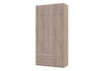 Kleiderschrank Lukas 3D 120 Sonoma-Eiche