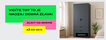 Zľavy na skrine až do -40 %